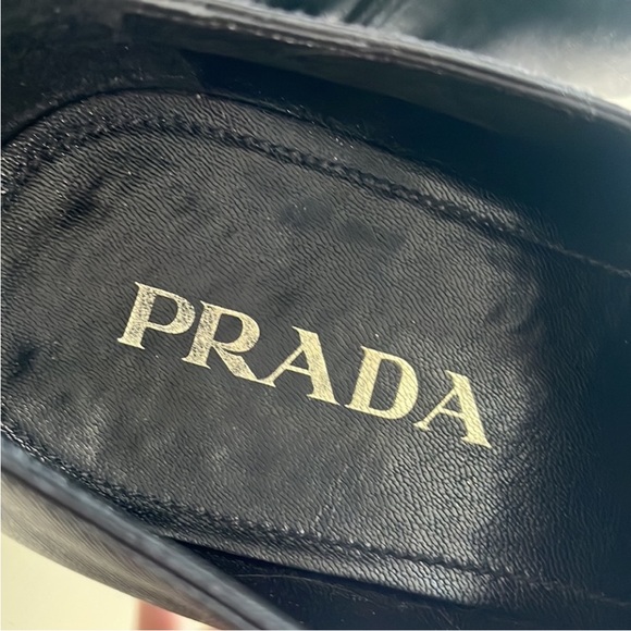 PRADA Men’s Saffiano Leather Monk Strap Loafers Black Size 9 - Picture 16 of 16